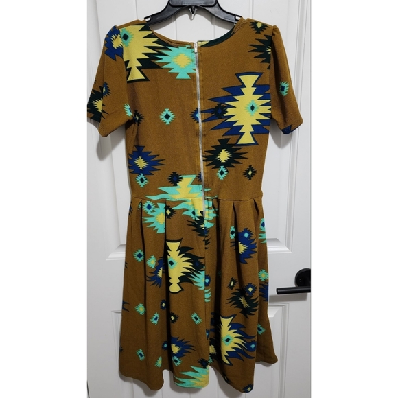 Lularoe Amelia dress large aztec southwestern boho large - Picture 4 of 5